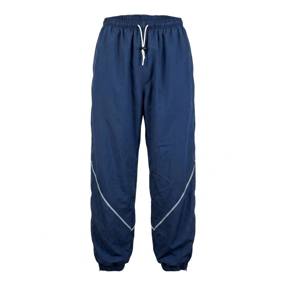 USAF Training Pants Mens L Navy Reflective Windbreaker Baggy Y2K Track Pants EUC